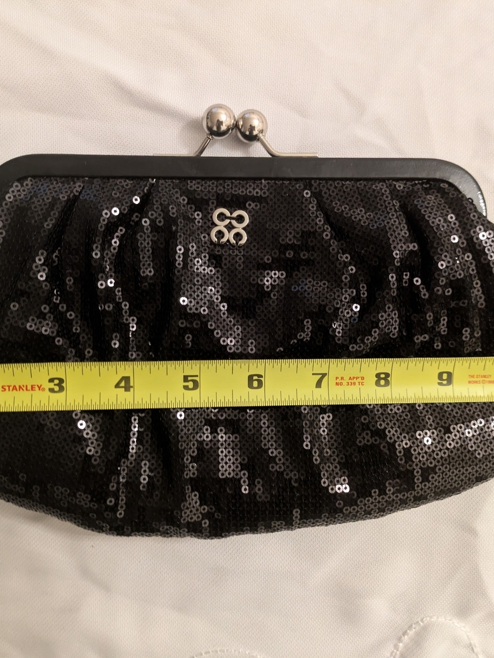 Coach Julia Sequin Kisslock Clutch - Limited Edition - Black Sequin - Picture 7 of 9